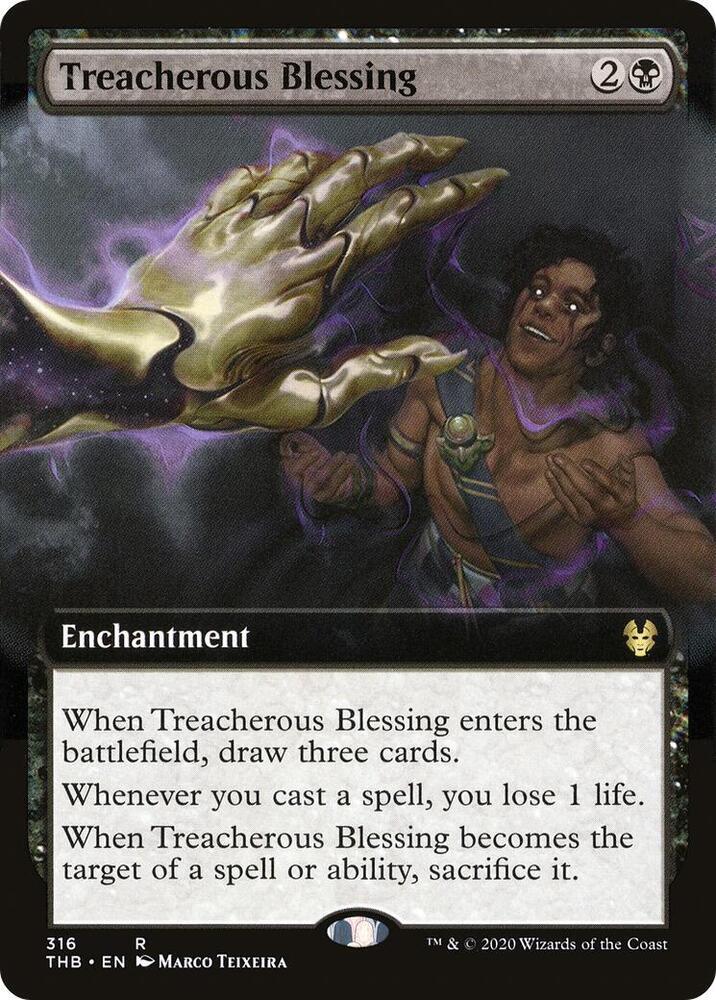 Treacherous Blessing 316/254 (Theros Beyond Death)  - Extended Art Foil | Good Games Morley