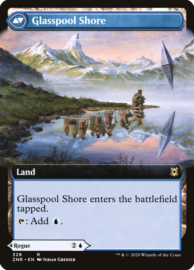 Glasspool Mimic // Glasspool Shore (Extended Art) [Zendikar Rising] | Good Games Morley