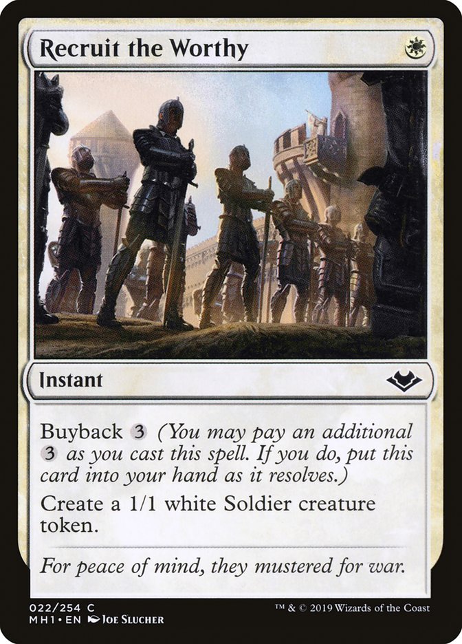 Recruit the Worthy [Modern Horizons] | Good Games Morley