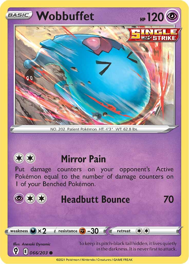 Wobbuffet (066/203) [Sword & Shield: Evolving Skies] | Good Games Morley