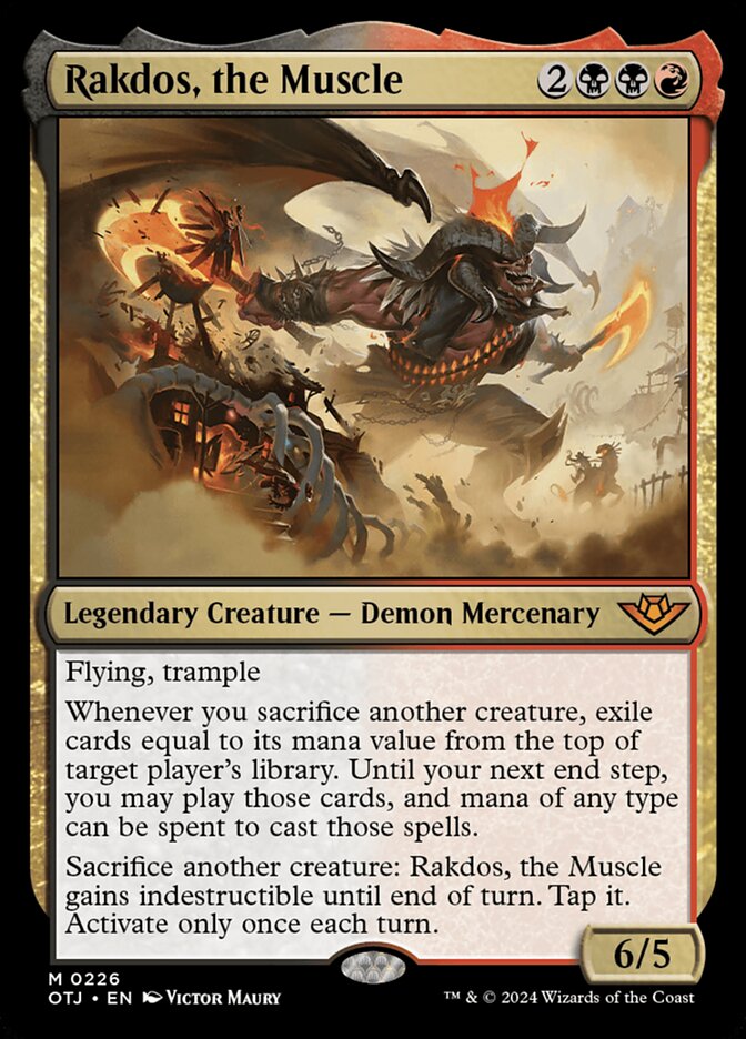 Rakdos, the Muscle 226/286 (Outlaws of Thunder Junction)  - Foil | Good Games Morley