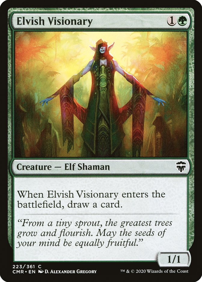 Elvish Visionary 223 (Commander Legends)  - Foil | Good Games Morley