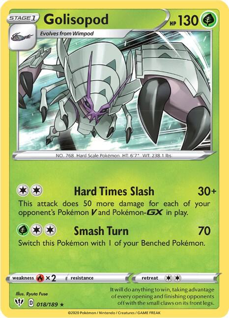 Golisopod 018/189 (SWSH03: Darkness Ablaze)  - Holofoil | Good Games Morley