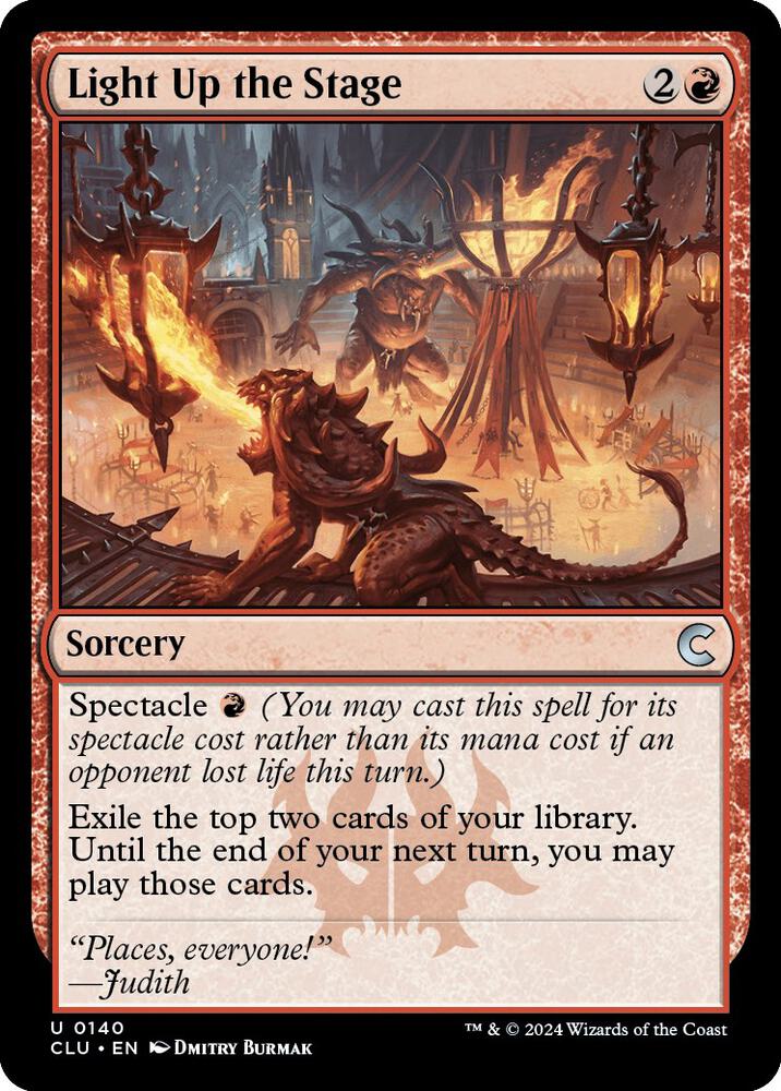 Light Up the Stage 140/284 (Ravnica: Clue Edition)  | Good Games Morley