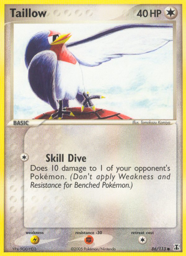 Taillow (86/113) [EX: Delta Species] | Good Games Morley