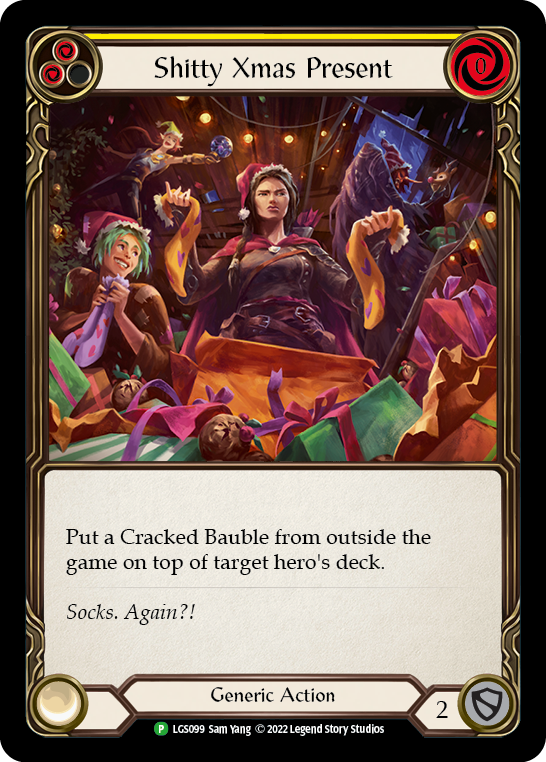 Shitty Xmas Present [LGS099] (Promo)  Rainbow Foil | Good Games Morley