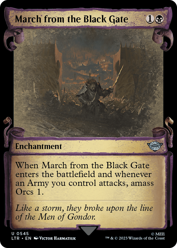 March from the Black Gate [The Lord of the Rings: Tales of Middle-Earth Showcase Scrolls] | Good Games Morley