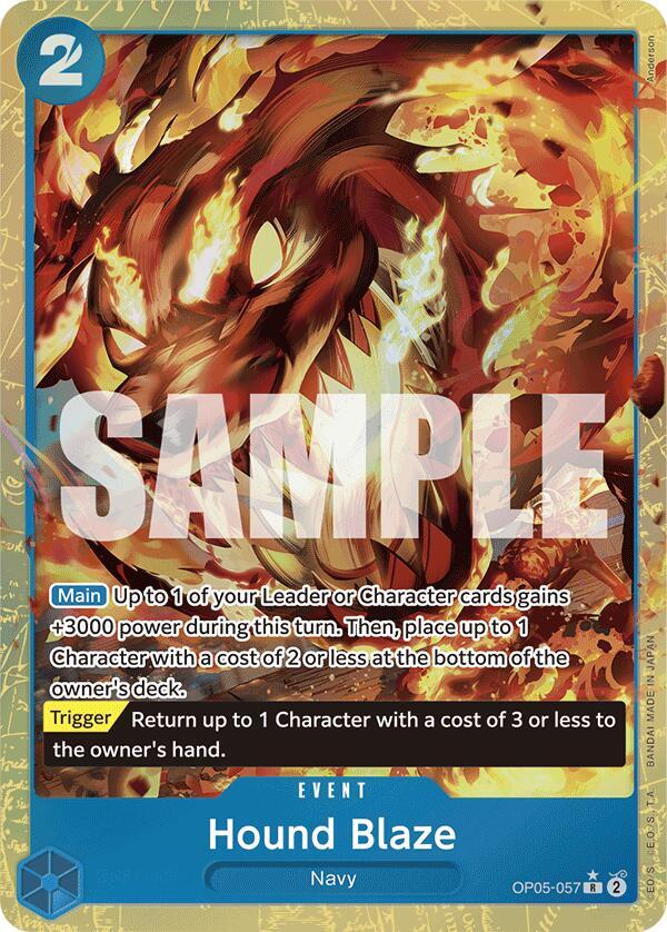 Hound Blaze OP05-057 (Premium Booster -The Best-)  - Alternate Art Foil | Good Games Morley