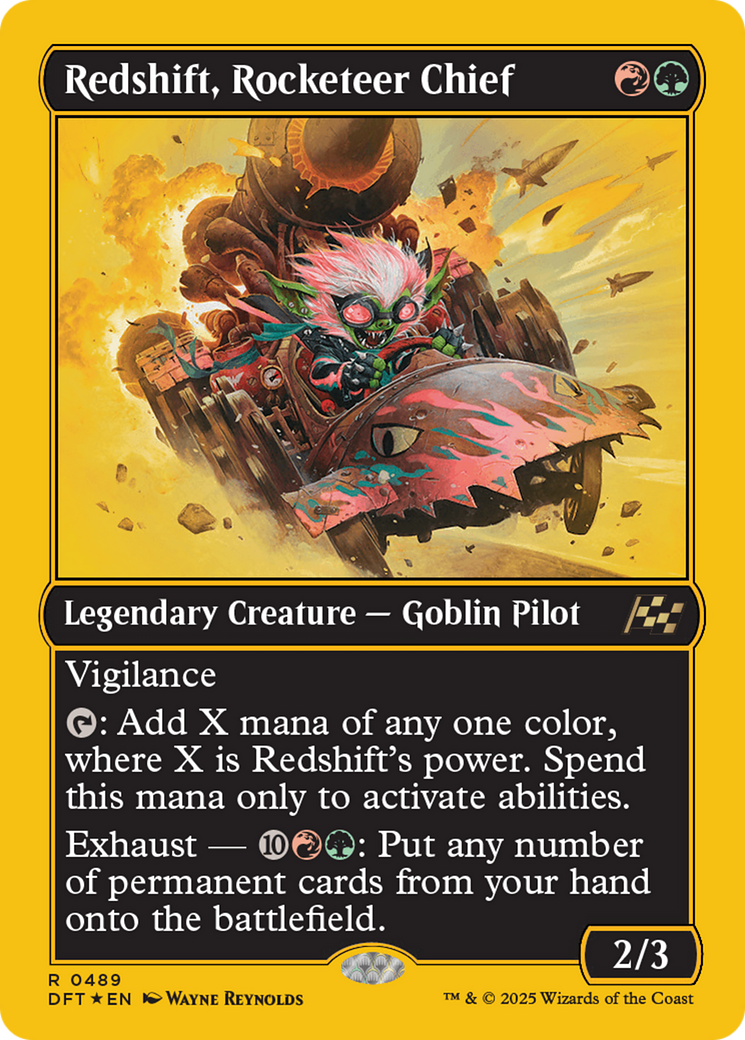Redshift, Rocketeer Chief (First-Place Foil) [Aetherdrift] | Good Games Morley