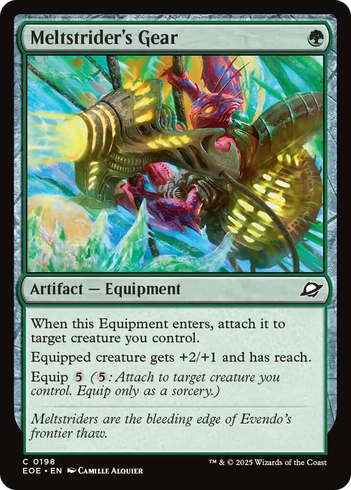 Meltstrider's Gear 198/276 (Edge of Eternities)  - Foil | Good Games Morley