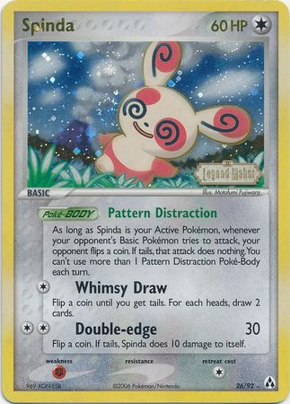 Spinda (26/92) (Stamped) [EX: Legend Maker] | Good Games Morley