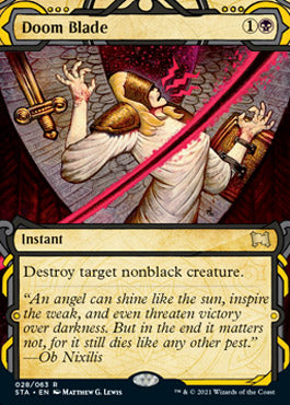 Doom Blade (Foil Etched) [Strixhaven: School of Mages Mystical Archive] | Good Games Morley