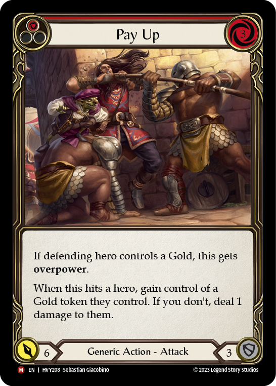 Pay Up [HVY208] (Heavy Hitters)  Rainbow Foil | Good Games Morley