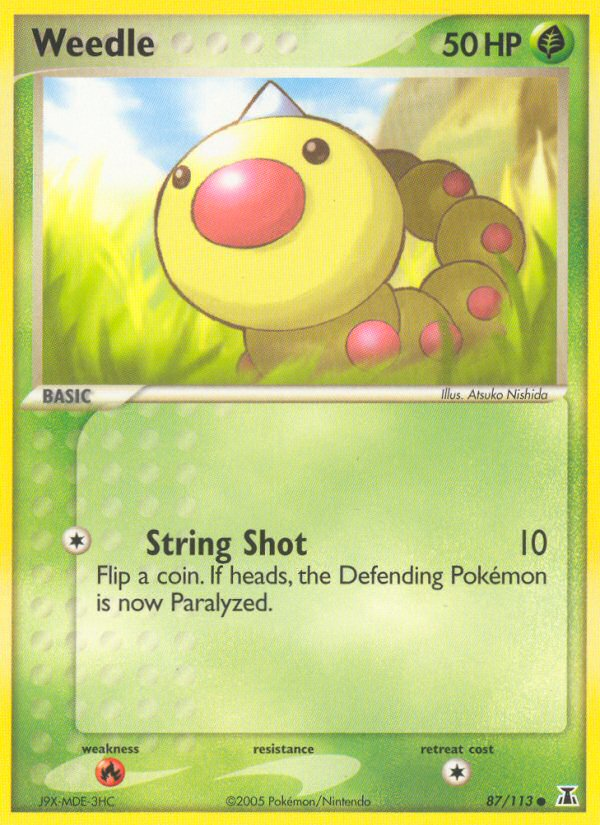 Weedle (87/113) [EX: Delta Species] | Good Games Morley