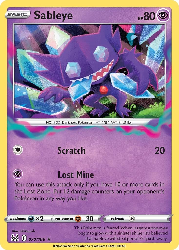 Sableye (070/196) [Sword & Shield: Lost Origin] | Good Games Morley