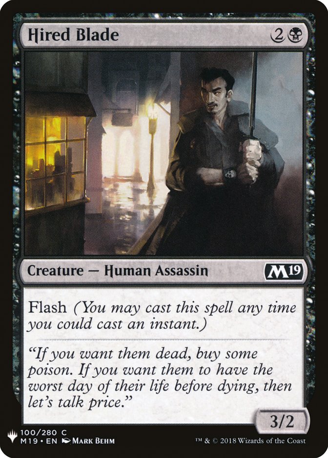 Hired Blade [Mystery Booster] | Good Games Morley