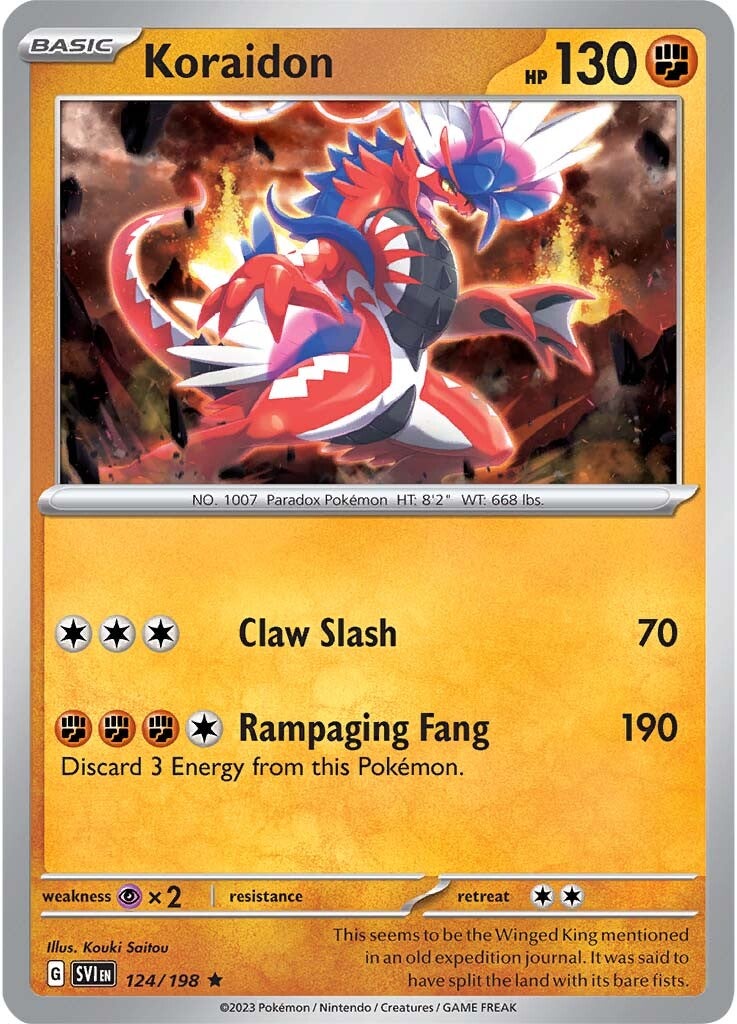 Koraidon (124/198) [Scarlet & Violet: Base Set] | Good Games Morley