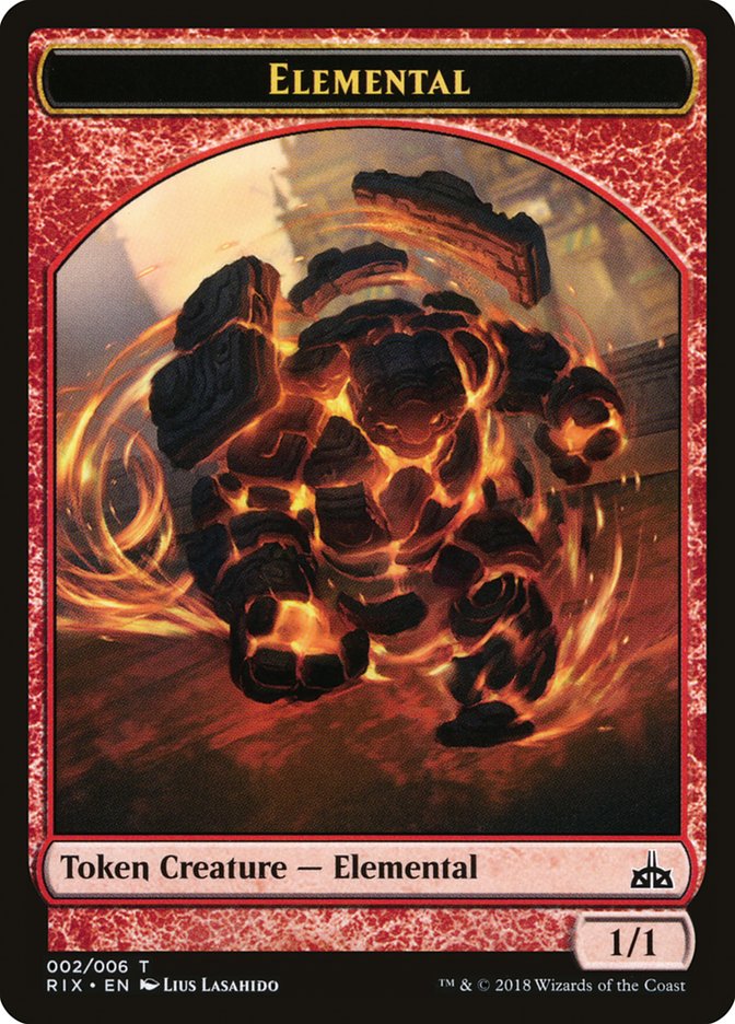 Elemental Token (002/006) [Rivals of Ixalan Tokens] | Good Games Morley