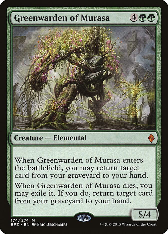Greenwarden of Murasa 174/274 (Battle for Zendikar)  - Foil | Good Games Morley