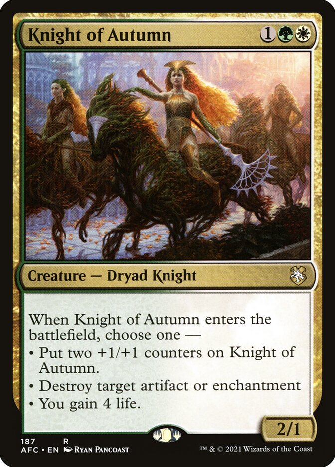 Knight of Autumn 187/62 (Commander: Adventures in the Forgotten Realms)  | Good Games Morley