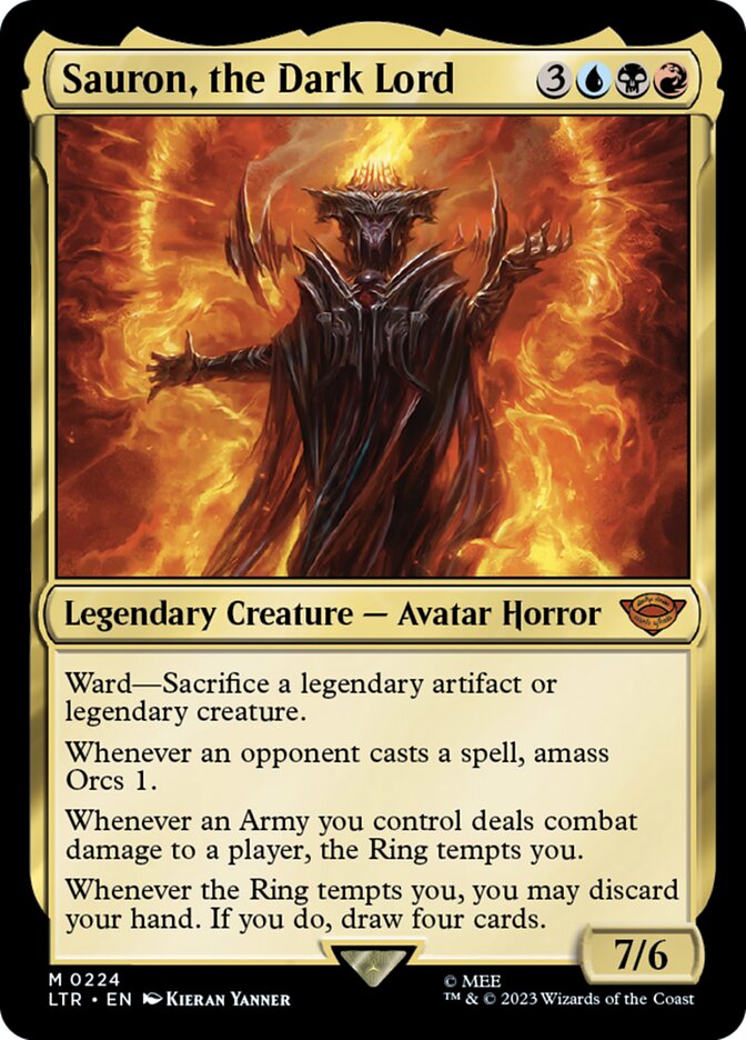 Sauron, the Dark Lord 224/281 (Universes Beyond: The Lord of the Rings: Tales of Middle-earth)  | Good Games Morley