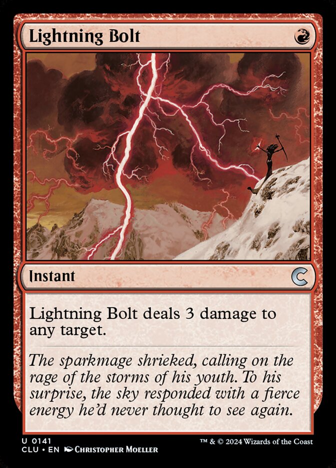 Lightning Bolt 141/284 (Ravnica: Clue Edition)  | Good Games Morley