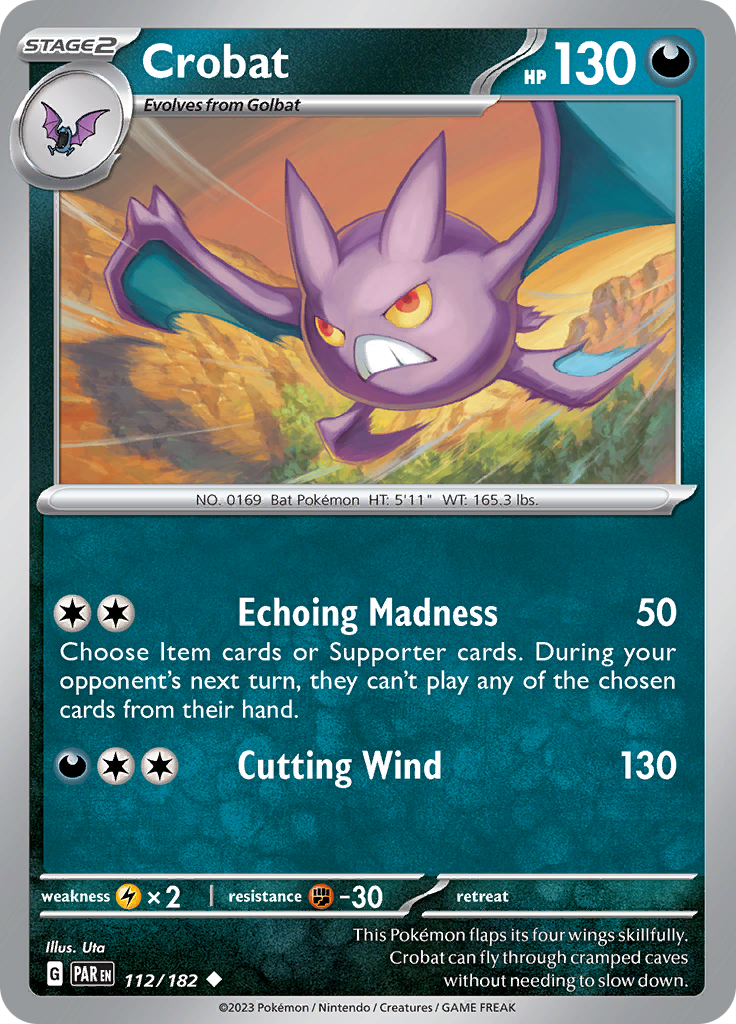 Crobat (112/182) [Scarlet & Violet: Paradox Rift] | Good Games Morley