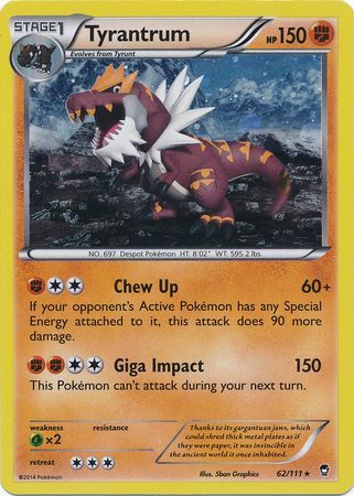 Tyrantrum (62/111) (Cosmos Holo) [XY: Furious Fists] | Good Games Morley