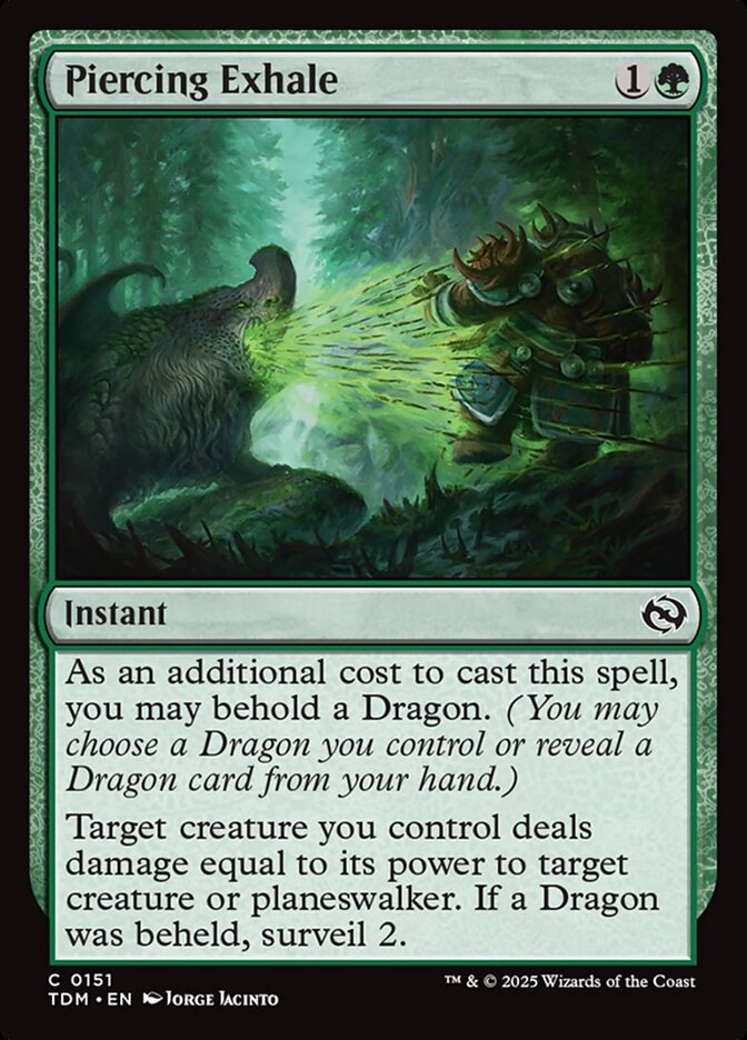 Piercing Exhale 151/291 (Tarkir: Dragonstorm)  - Foil | Good Games Morley