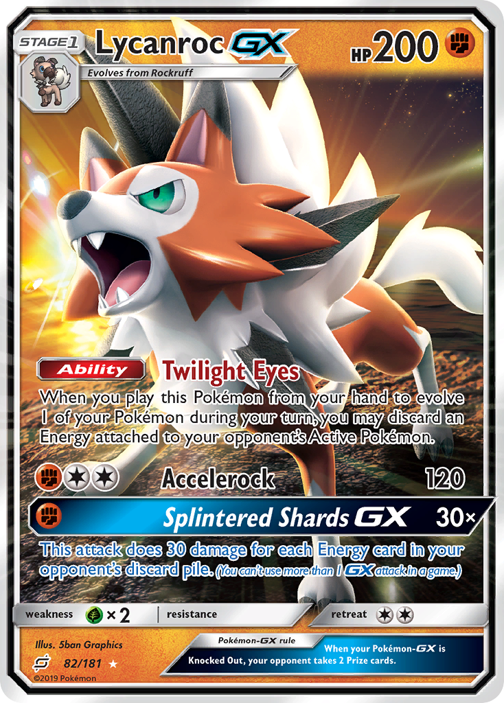 Lycanroc GX (82/181) [Sun & Moon: Team Up] | Good Games Morley
