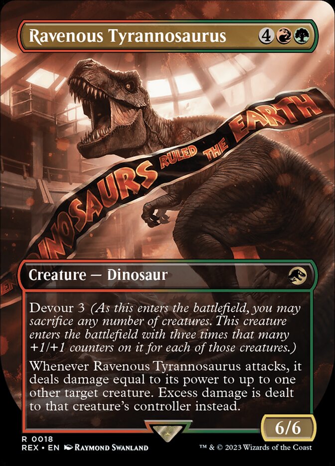 Ravenous Tyrannosaurus 18/26 (Universes Beyond: Jurassic World Collection)  - Borderless | Good Games Morley