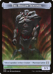 Phyrexian Goblin // The Hollow Sentinel Double-Sided Token [Phyrexia: All Will Be One Tokens] | Good Games Morley