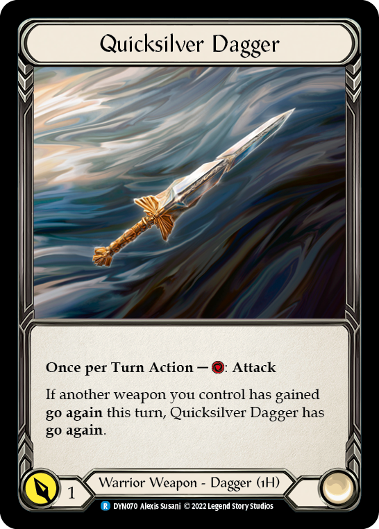 Quicksilver Dagger [DYN070] (Dynasty)  Rainbow Foil | Good Games Morley
