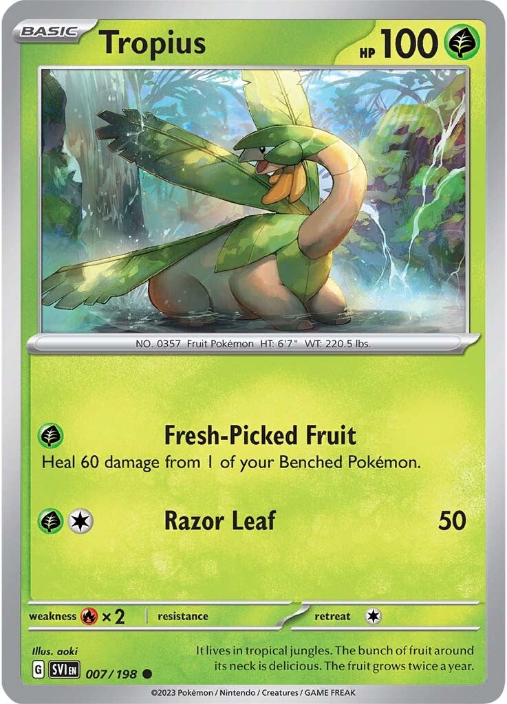 Tropius (007/198) [Scarlet & Violet: Base Set] | Good Games Morley