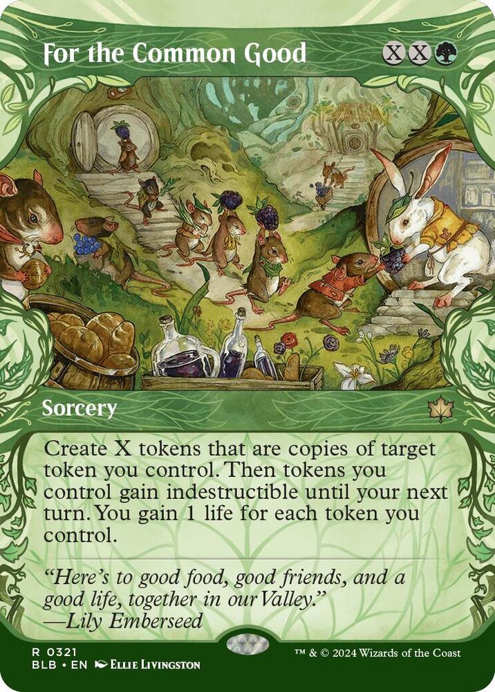 For the Common Good 321 (Bloomburrow)  - Showcase Foil | Good Games Morley