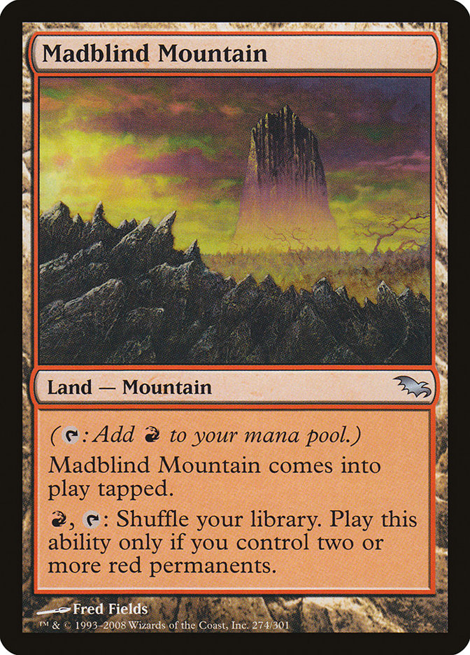 Madblind Mountain 274/301 (Shadowmoor)  - Foil | Good Games Morley