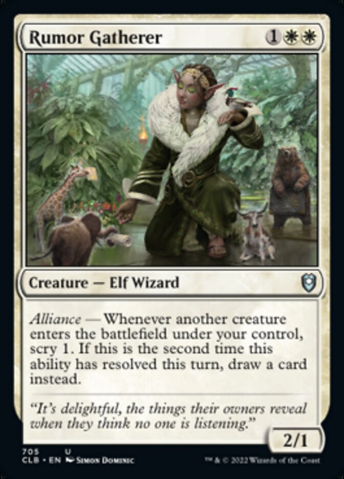 Rumor Gatherer [Commander Legends: Battle for Baldur's Gate] | Good Games Morley
