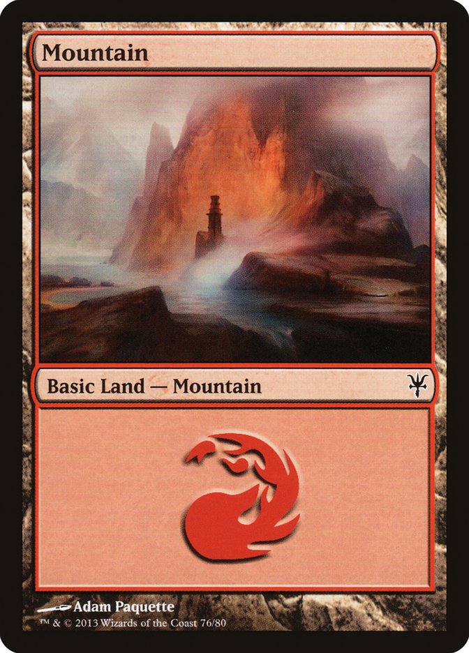 Mountain (76) [Duel Decks: Sorin vs. Tibalt] | Good Games Morley