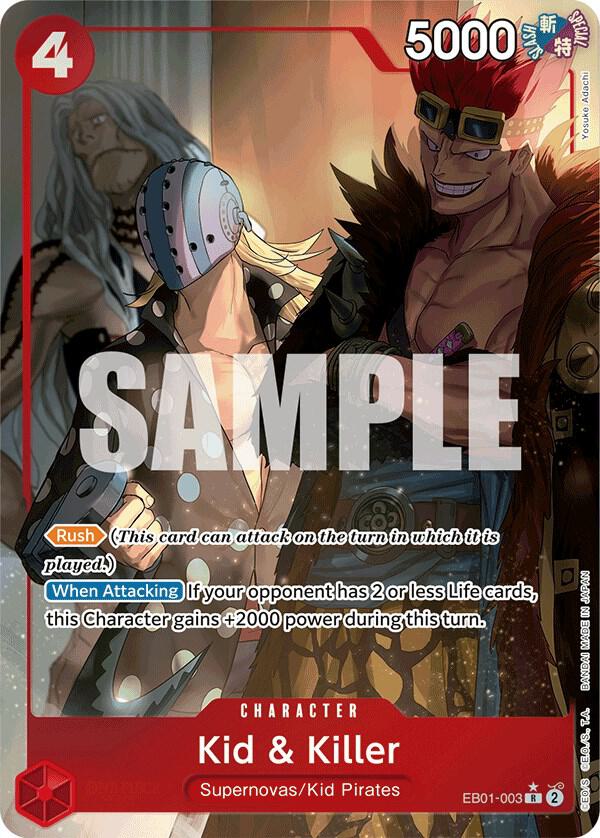 Kid & Killer EB01-003 (Extra Booster: Memorial Collection)  - Alternate Art Foil | Good Games Morley