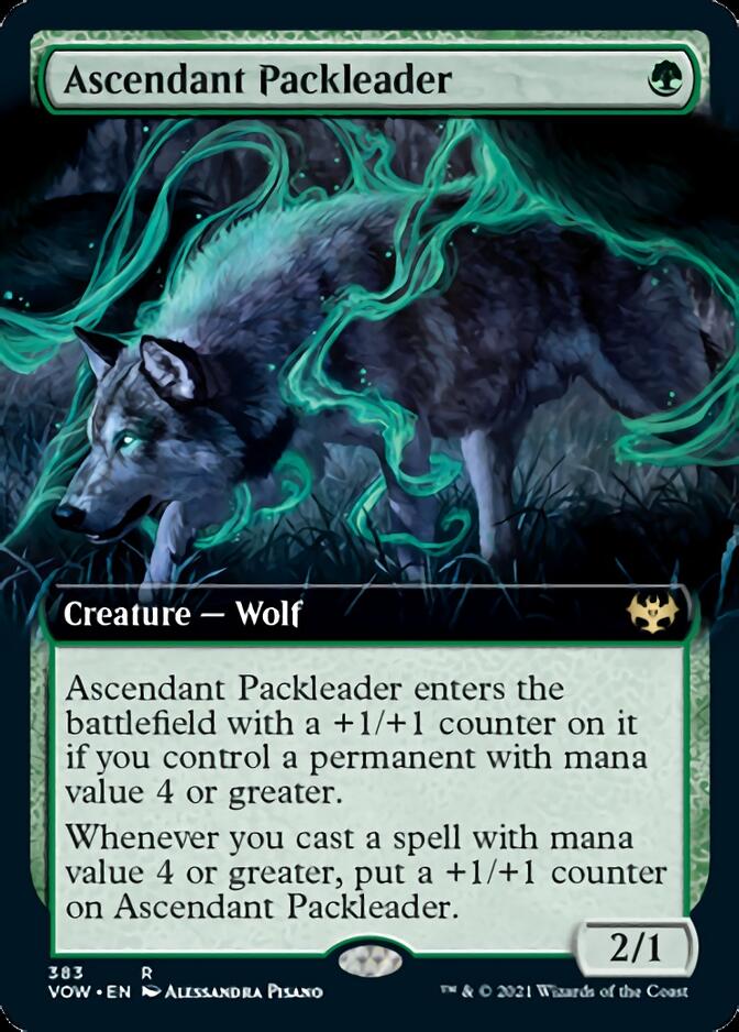 Ascendant Packleader (Extended Art) [Innistrad: Crimson Vow] | Good Games Morley