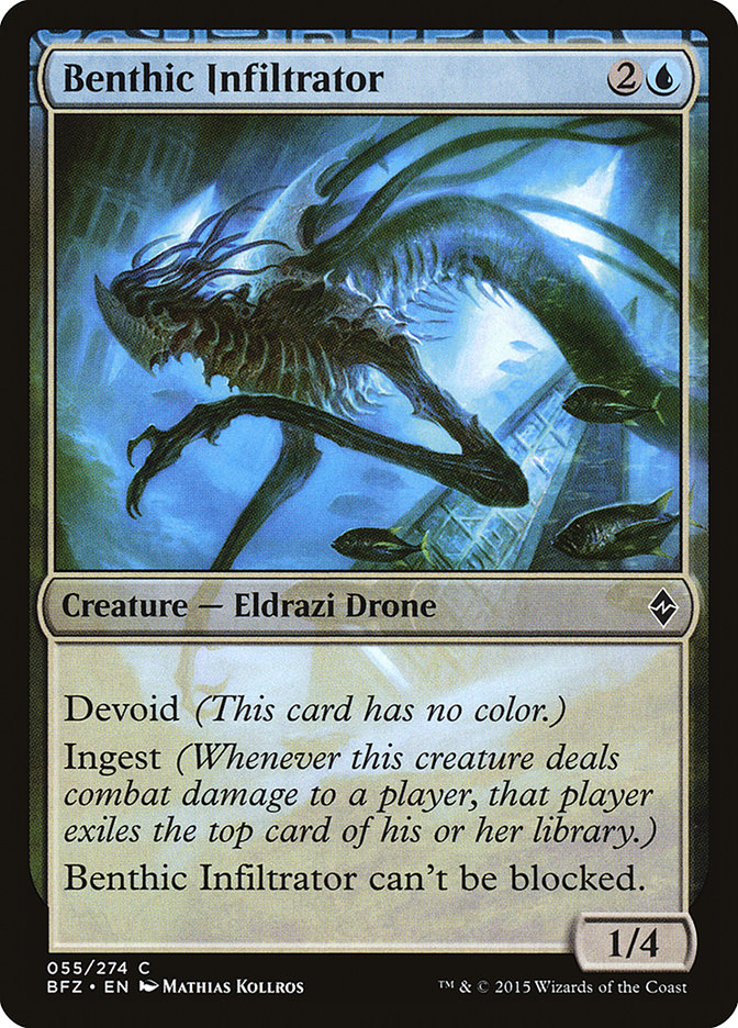 Benthic Infiltrator 55/274 (Battle for Zendikar)  | Good Games Morley