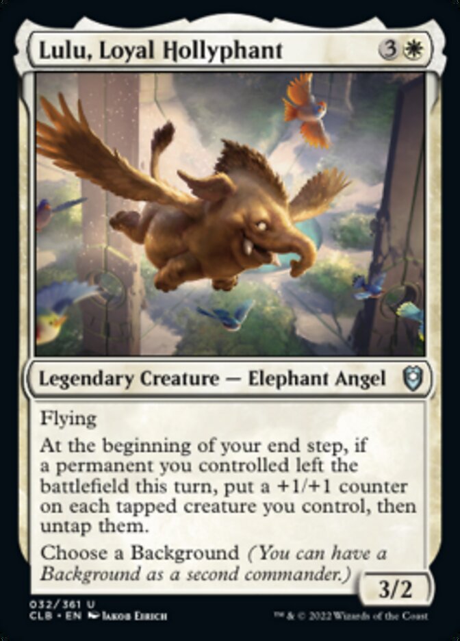 Lulu, Loyal Hollyphant [Commander Legends: Battle for Baldur's Gate] | Good Games Morley