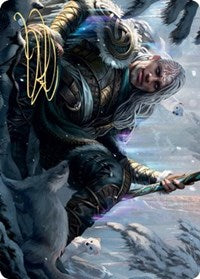 Jorn, God of Winter Art Card (Gold-Stamped Signature) [Kaldheim Art Series] | Good Games Morley
