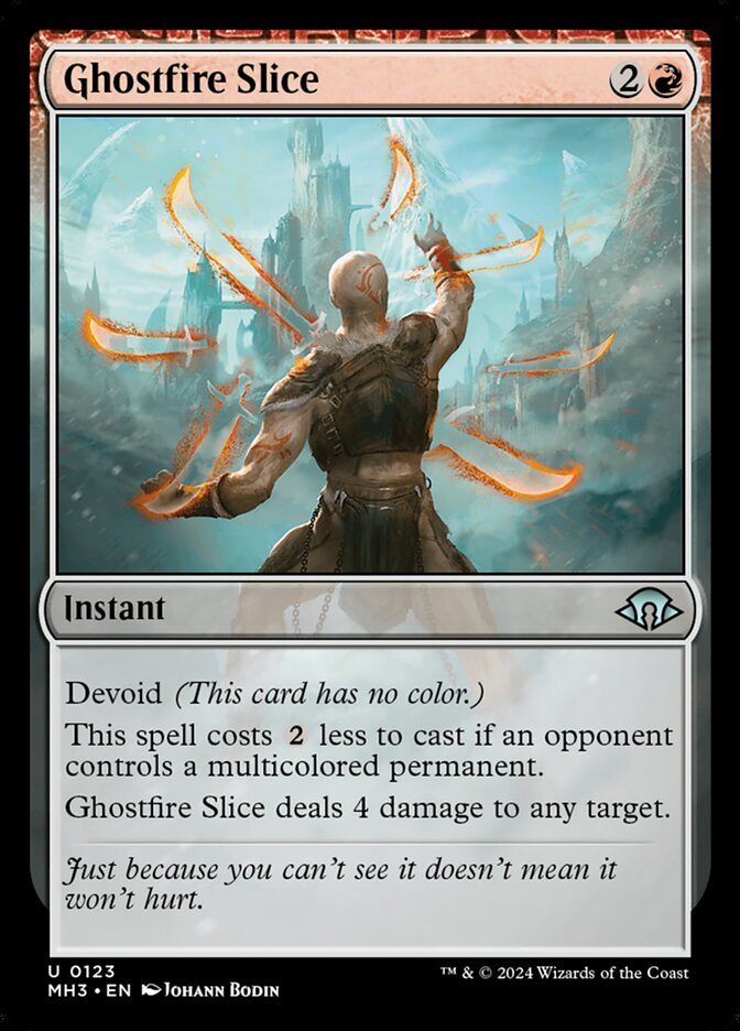 Ghostfire Slice 123 (Modern Horizons 3)  - Foil | Good Games Morley