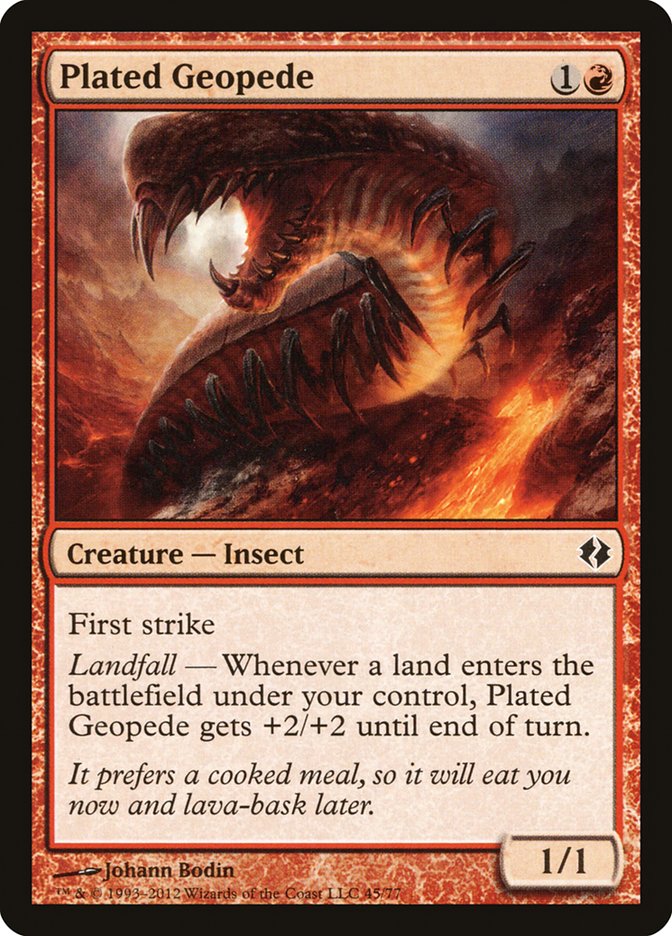 Plated Geopede [Duel Decks: Venser vs. Koth] | Good Games Morley