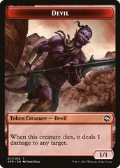 Devil // Zariel, Archduke of Avernus Emblem Double-Sided Token [Dungeons & Dragons: Adventures in the Forgotten Realms Tokens] | Good Games Morley