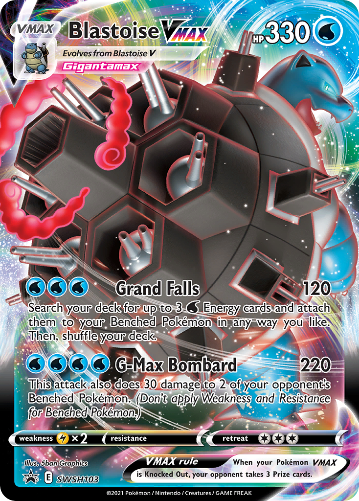 Blastoise VMAX (SWSH103) (Jumbo Card) [Sword & Shield: Black Star Promos] | Good Games Morley