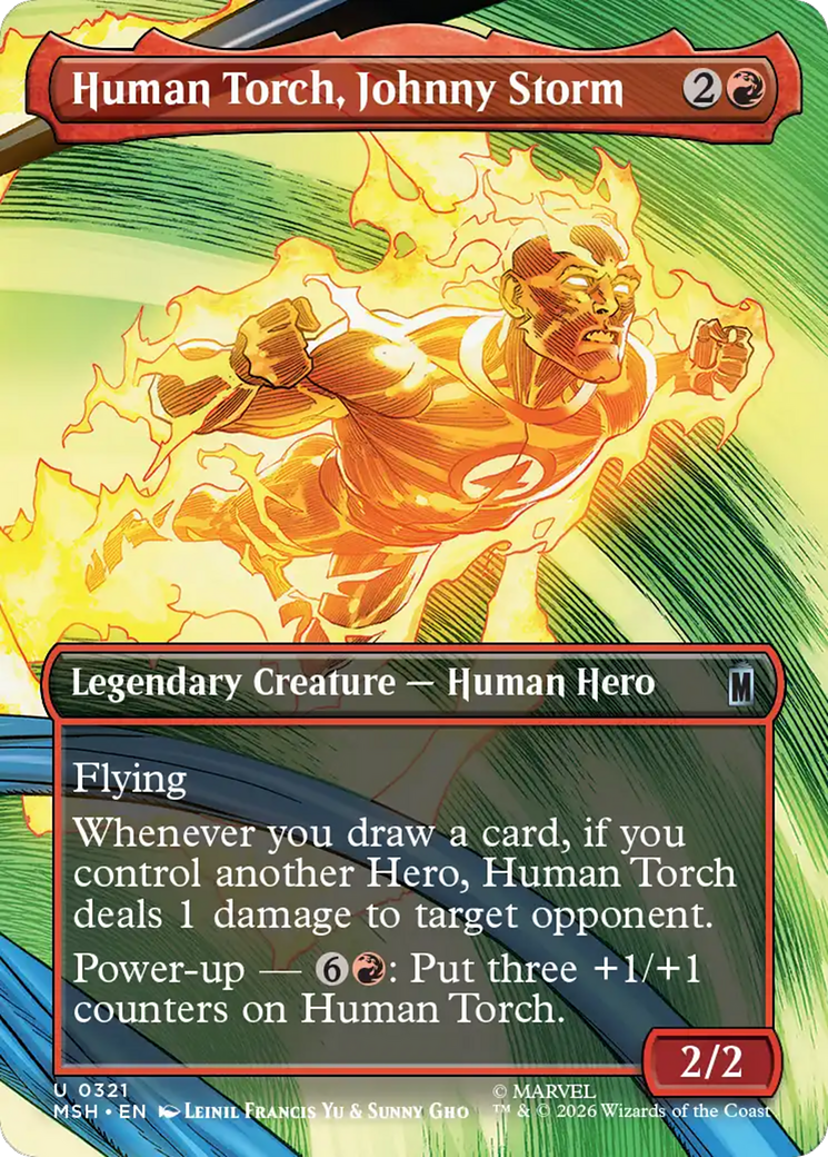 Human Torch, Johnny Storm (Borderless) [Marvel Super Heroes] | Good Games Morley
