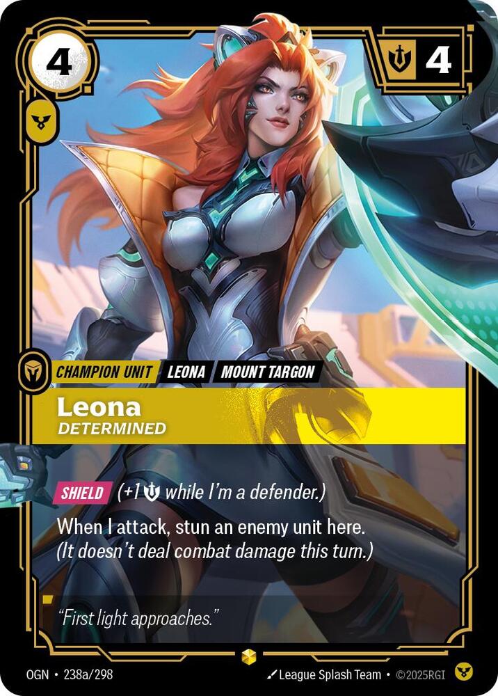 Leona - Determined 238a/298 (Origins)  - Foil | Good Games Morley
