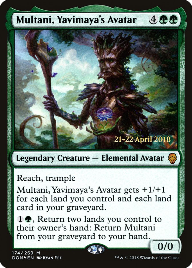 Multani, Yavimaya's Avatar [Dominaria Prerelease Promos] | Good Games Morley